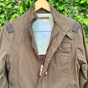 Zara Man Sport Coat Jacket Military/Safari Style
